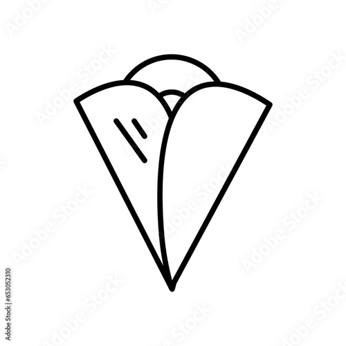 crepe line icon