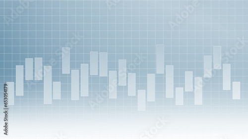 Abstract graph chart of stock market trade background.