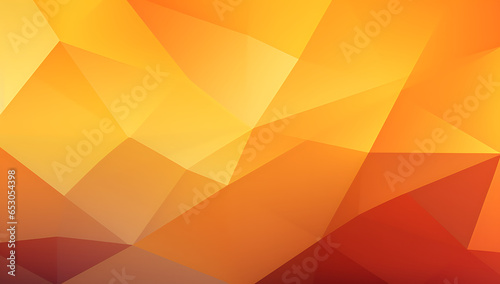 Abstract Orange Geometric Composition with Vibrant Gradients and Golden Light