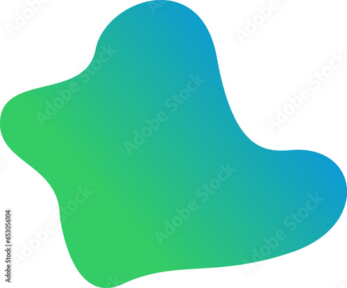 Abstract blob shape splash gradient vector element