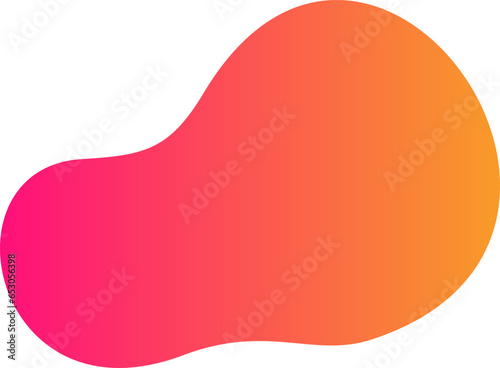 Abstract blob shape splash gradient vector element