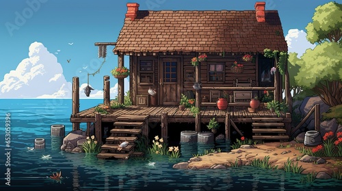 house on the lake