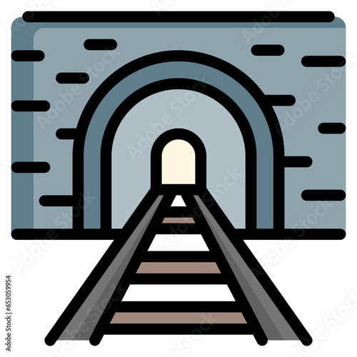 tunnel, railway, railroad, train, passage, vehicle, travelling, travel, transportation, commuter, tramspeed, metro, public transport, mrt, icon, icons, graphic, design, vector, illustration, sign, sym