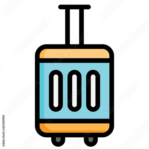 luggage, travel, suitcase, baggage, travelling, hotel, vehicle, transportation, commuter, tramspeed, train, metro, public transport, mrt, icon, icons, graphic, design, vector, illustration, sign, symb