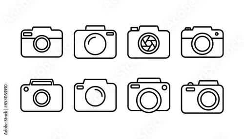 Camera Icon in trendy flat style isolated. Camera symbol web site design
