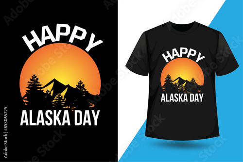 Happy Alaska Day T-shirt Design