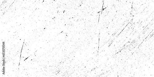 Grunge black and white pattern. Monochrome particles abstract texture. Background of cracks, scuffs, chips, stains, ink spots, lines. Dark design background surface. Gray printing element