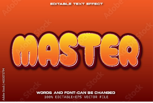 Master Editable Text Effect Cartoon Style photo