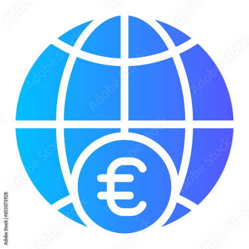 euro gradient icon