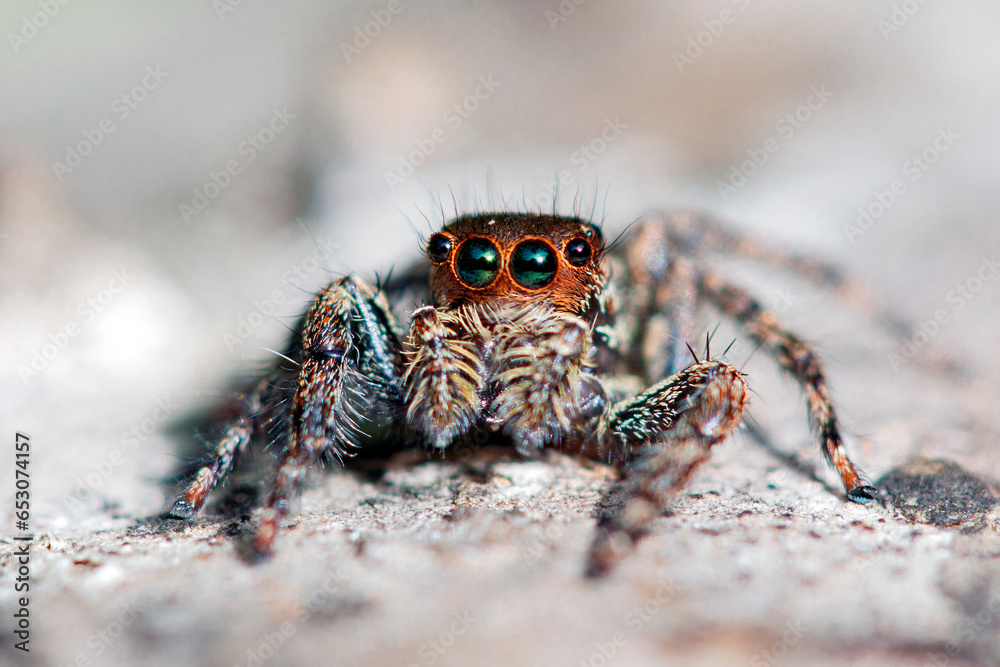 Jumping spiders are a group of spiders that constitute the family