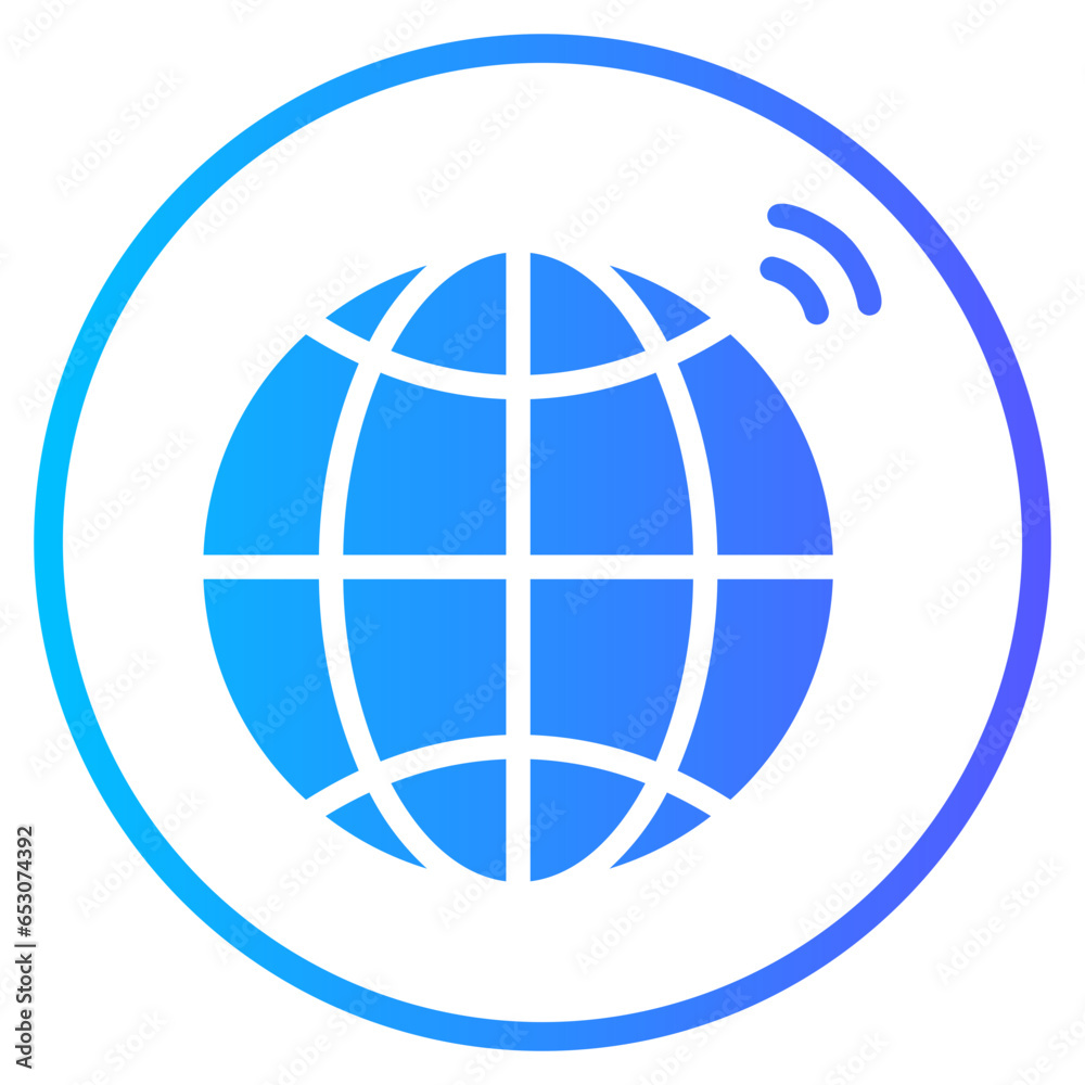 wireless internet gradient icon wireless internet gradient icon