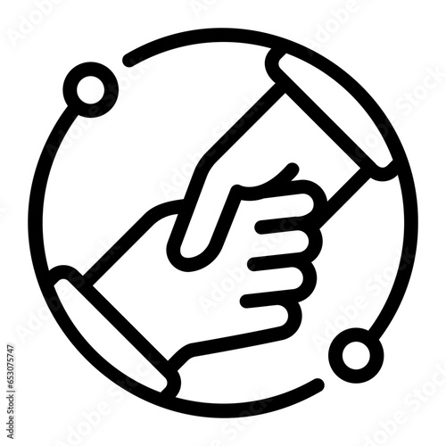 hand line icon