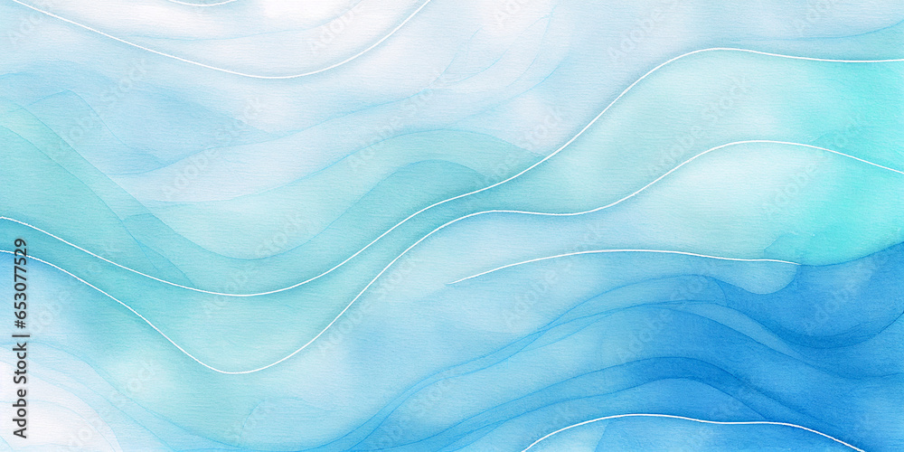 Blue wave abstract winter snow ink background for copy space text. Teal wavy watercolor texture in flowing motion. Snowy winter holiday season or ocean water wave illustration for mobile web backdrop Blue wave abstract winter snow ink background for copy space text. Teal wavy watercolor texture in flowing motion. Snowy winter holiday season or ocean water wave illustration for mobile web backdrop