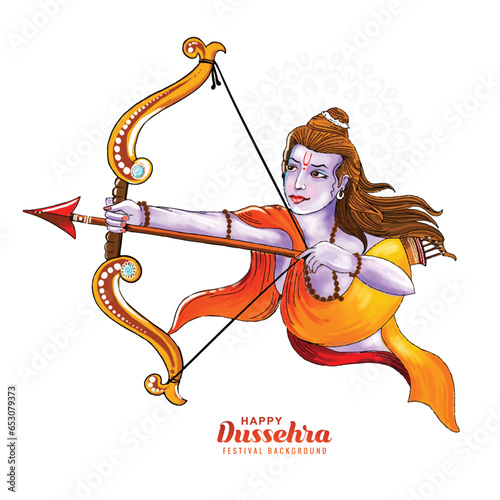 Lord shree ram navami festival wishes card background