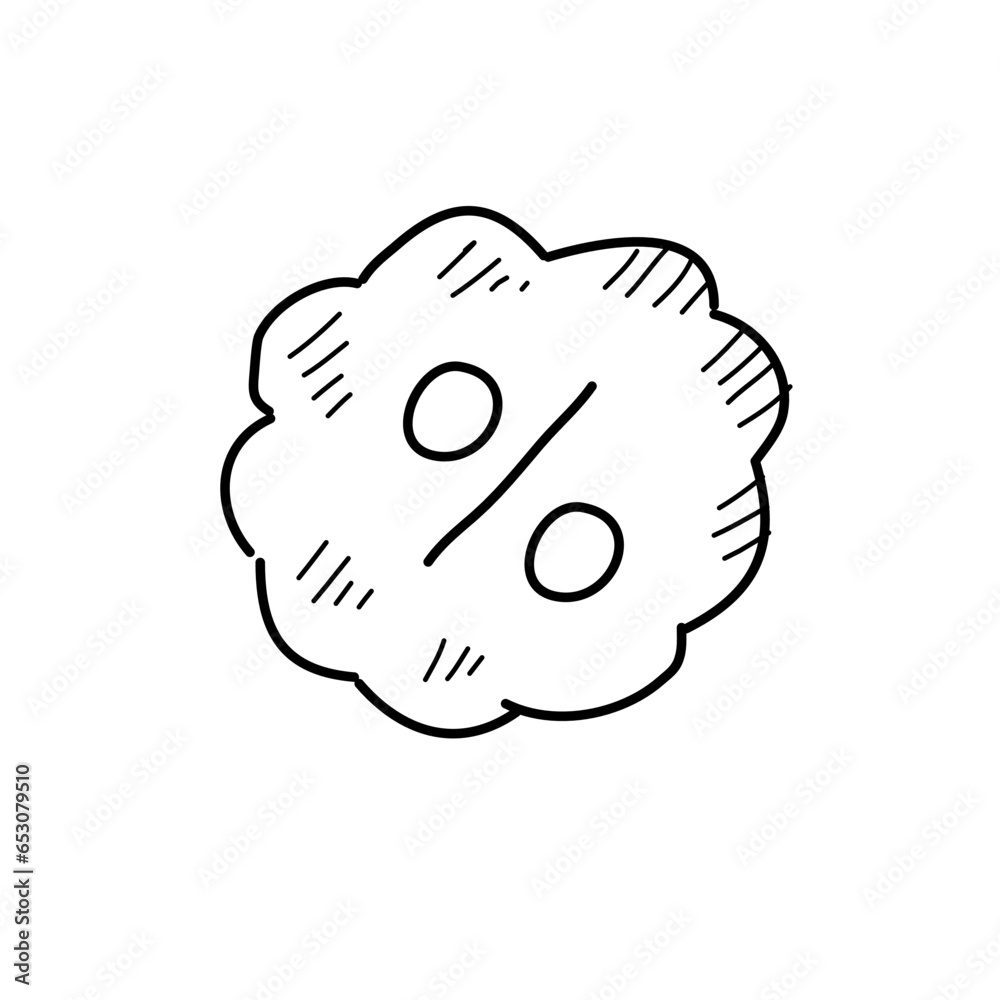 discount order badge of hand drawn e-commerce icons discount order badge of hand drawn e-commerce icons