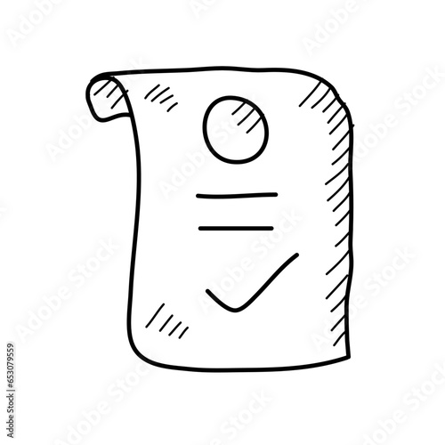 list item order of hand drawn e-commerce icons