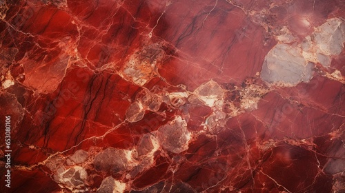 Red marbled stone texture wallpaper with ample copy space 