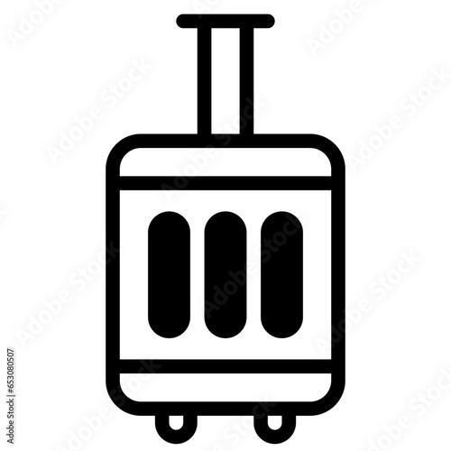  travel, luggage, suitcase, baggage, travelling, train, subway, Icon, Solid style icon vector illustration, Suitable for website, mobile app, print, presentation, infographic and any other project.