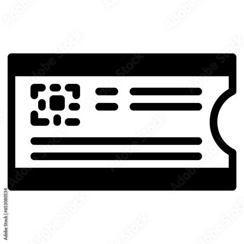  ticket, Admission, platform, transportation, tickets, train Icon, Solid style icon vector illustration, Suitable for website, mobile app, print, presentation, infographic and any other project.