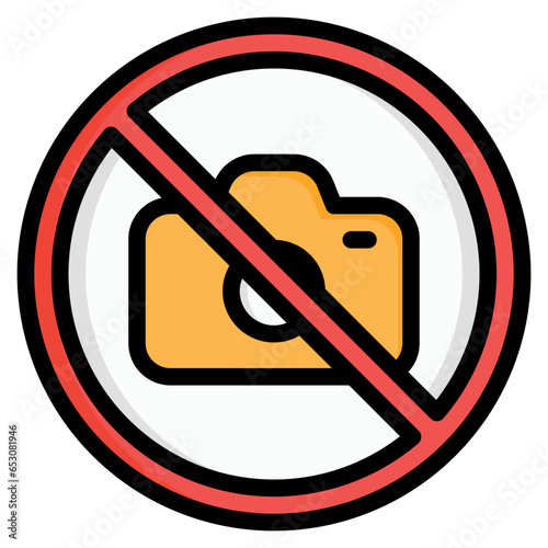  camera, photo, picture, sign, images Icon, Filled Line style icon vector illustration, Suitable for website, mobile app, print, presentation, infographic and any other project.