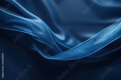 Transparent blue film bag background.