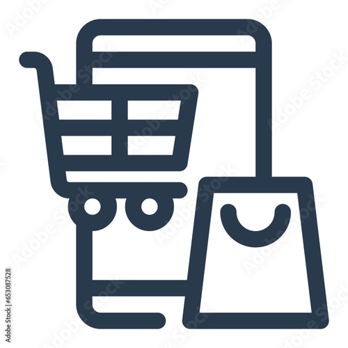 Mobile Shopping Icon