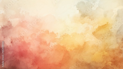 watercolor background with an artistic touch of warm hues