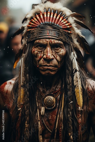 Native american warrior.