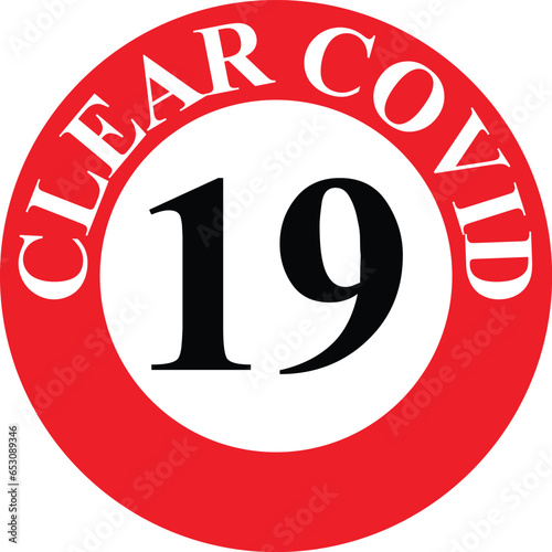 The vaccine has been obtained patch, clear covid 19 badge, clear covid 19 logos, the covid free icon for the ministry of health, and all covid-19 graphic design works. covid 19 is clear logo design