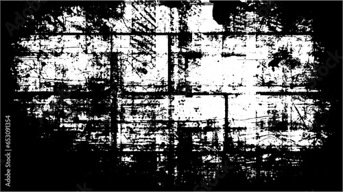 Black distorted grungy isolated layers. Dust Overlay Distress Grainy Grungy Effect. Scratched Grunge Urban Background Texture Vector. 
