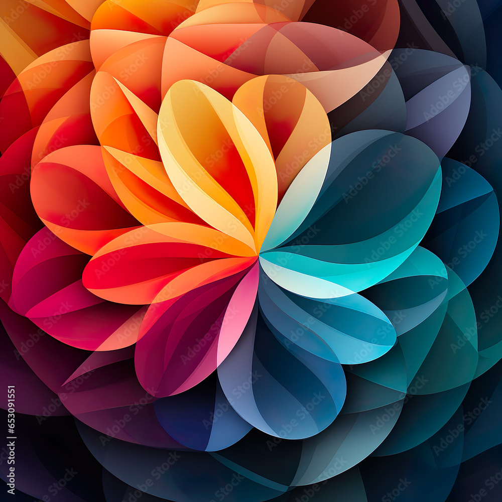 Obraz premium Circles in Motion Background