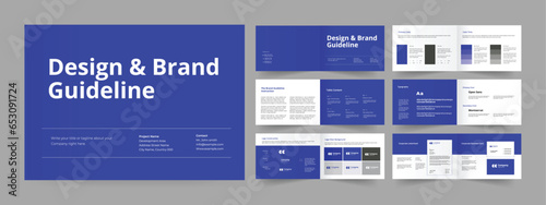 Brand guideline layout design.