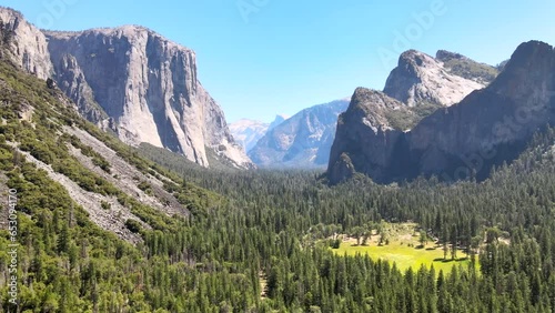 Tunnel View Yosemite Drone 4k