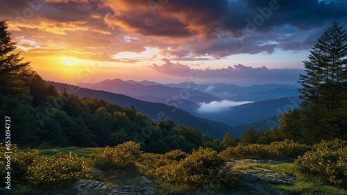 sunrise in the mountains © Nature creative