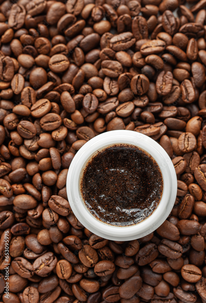 Fototapeta premium Handmade coffee scrub.