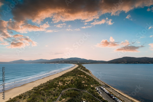The Neck Game reserve Lookout, located on Bruny Island, Tasmania, Australia. photo
