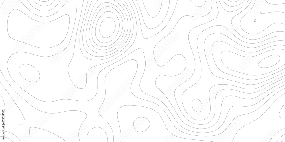 Ocean topographic line map with curvy wave isolines vector illustration. Abstract topographic contours map background, Vector contour topographic map. Cartography texture abstract banner use.. Ocean topographic line map with curvy wave isolines vector illustration. Abstract topographic contours map background, Vector contour topographic map. Cartography texture abstract banner use..