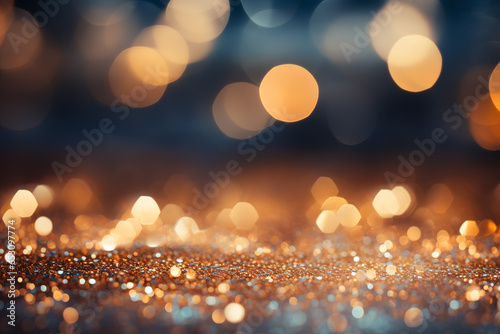 Glittering abstract bokeh. Holiday concept