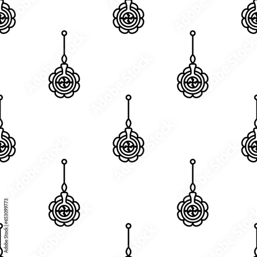 Hypnosis Pendulum Icon Seamless Pattern Y_2309002