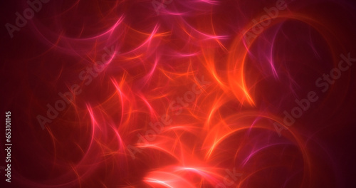 3D manual rendering abstract colorful fractal light background