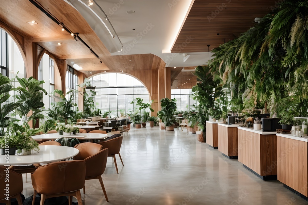 Fototapeta premium Remote Work Oasis Where Innovation Meets Comfort - Generative Ai