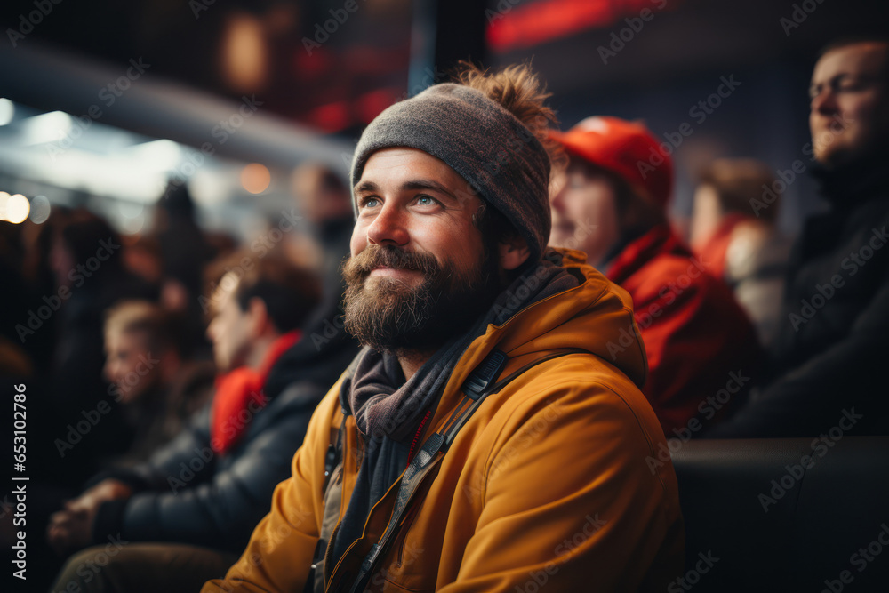 A person attending a film festival, embracing independent cinema and storytelling diversity. Generative Ai. A person attending a film festival, embracing independent cinema and storytelling diversity. Generative Ai.