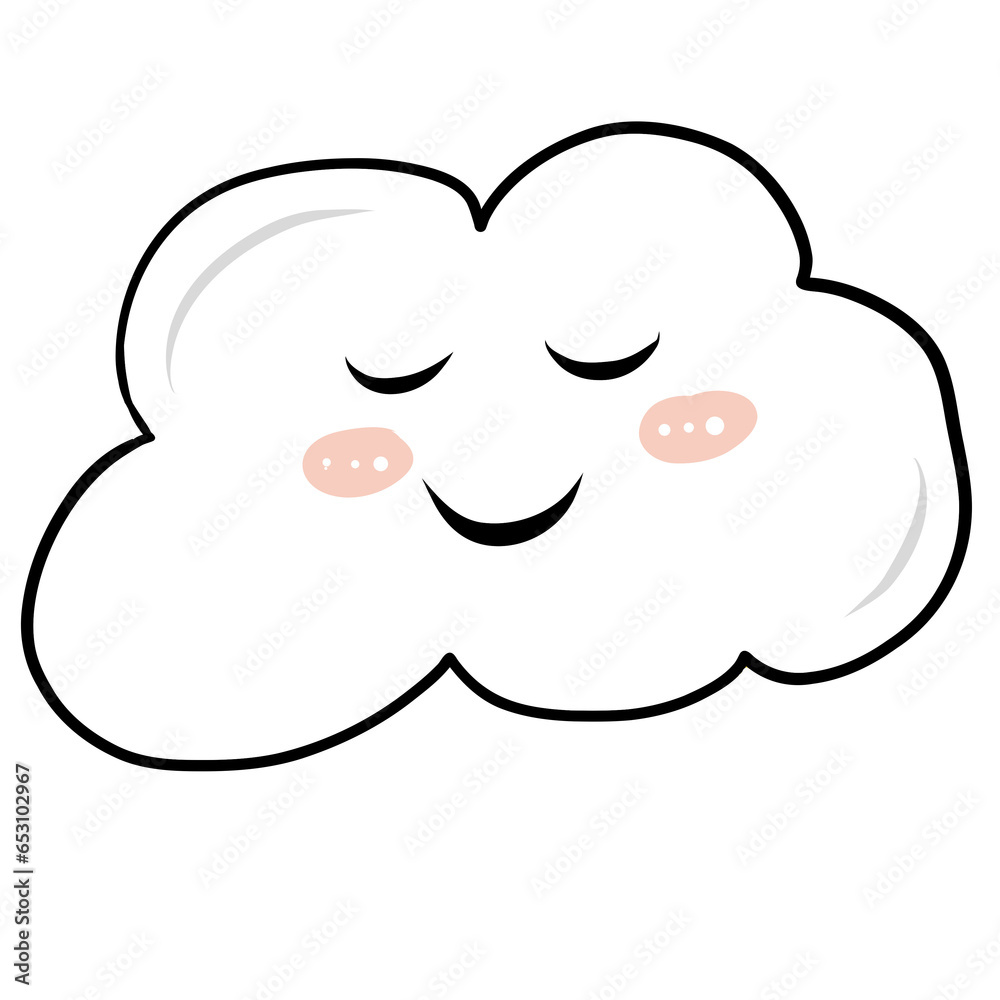 Cloud sleep face Cloud sleep face