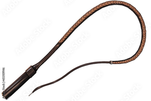 Horse whip. isolated object, transparent background

