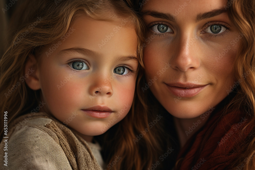 Woman holding newborn charming baby in her arms Created with generative AI Woman holding newborn charming baby in her arms Created with generative AI