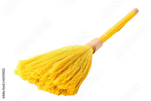Broom Isolated on transparent background  Generative Ai