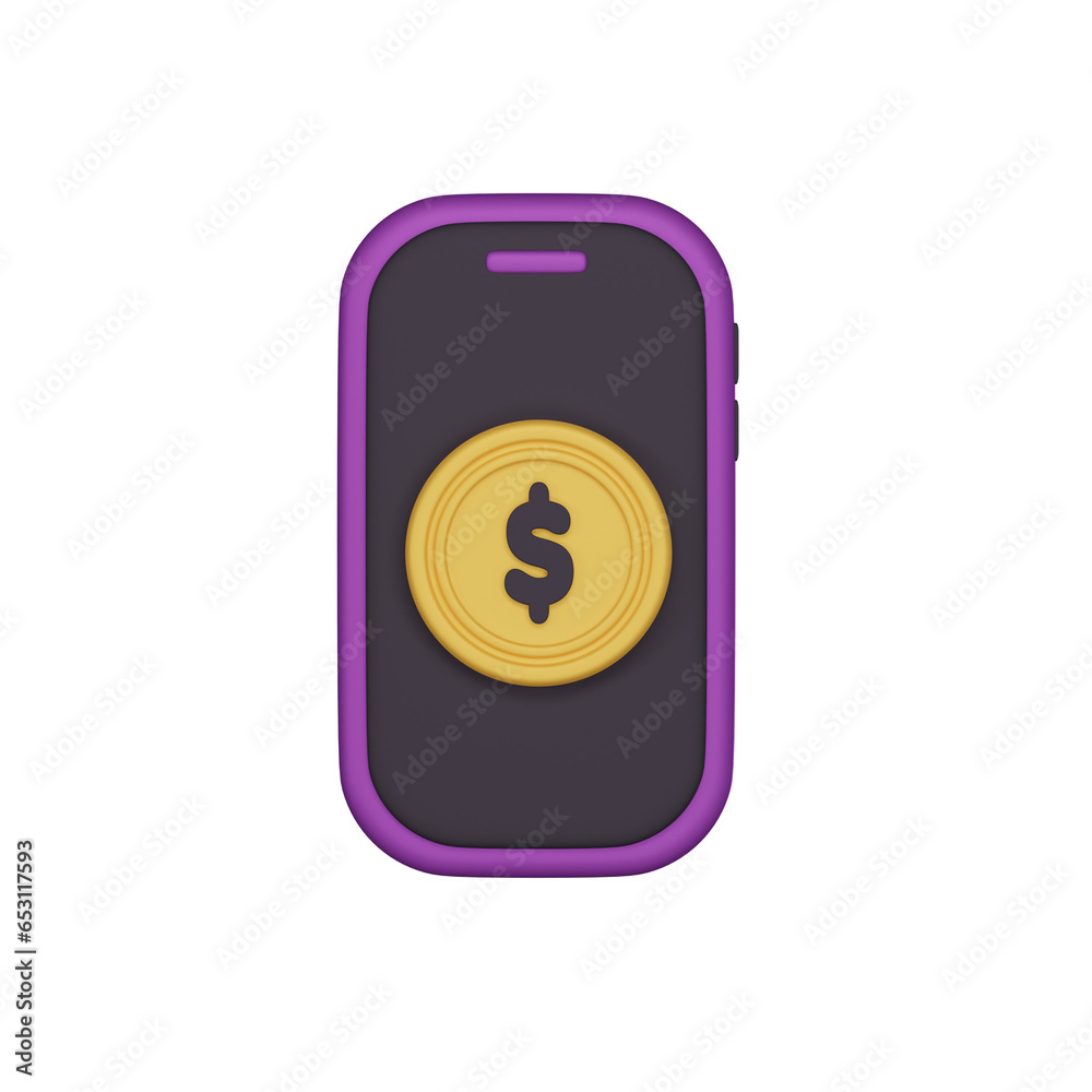 Money Smartphone App 3d icon