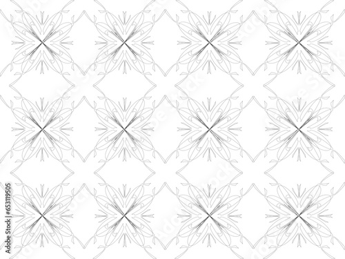 black and white seamless pattern © Bambang