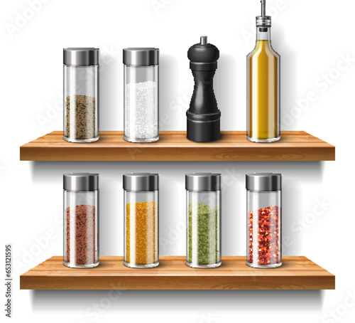 Kitchen Spices Realistic