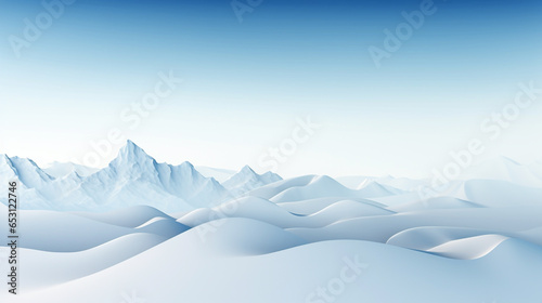 illustration of snowy mountains Realistic illustration of mountain landscape with hill. Mountain range background  snow capped mountains background